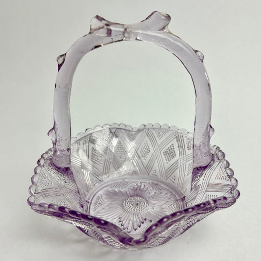 Amethyst Glass Basket