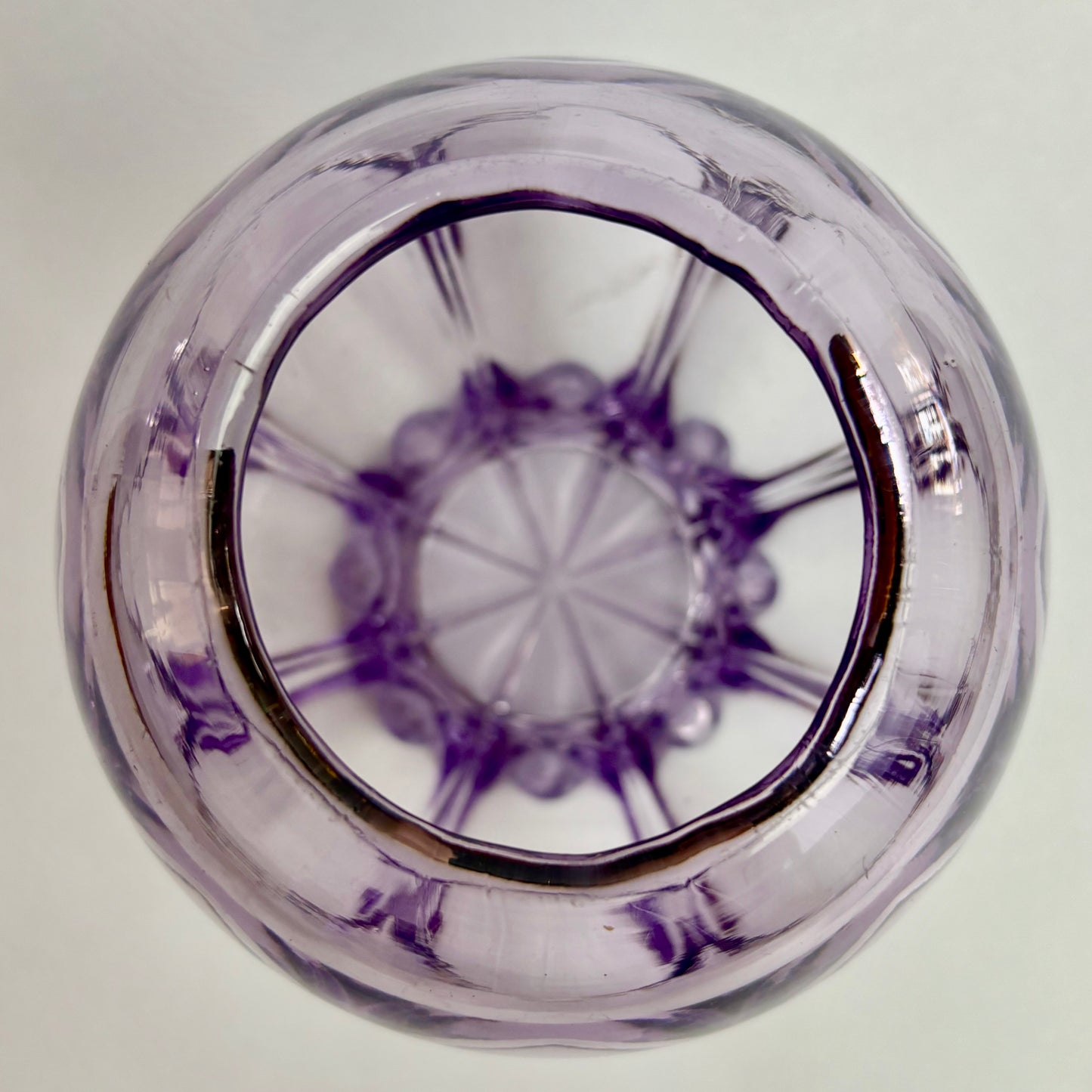 Antique Amethyst Glass Vase