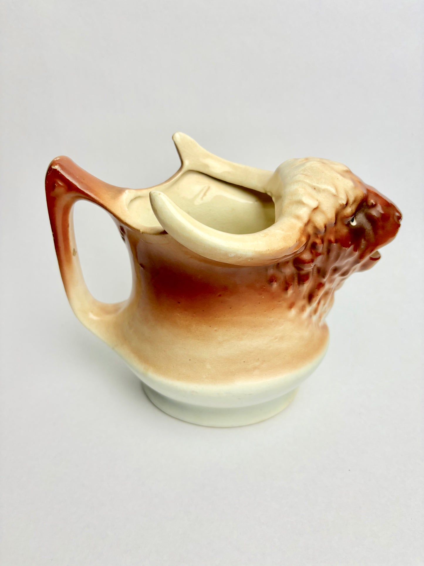 XL Antique Austrian Bison Pitcher