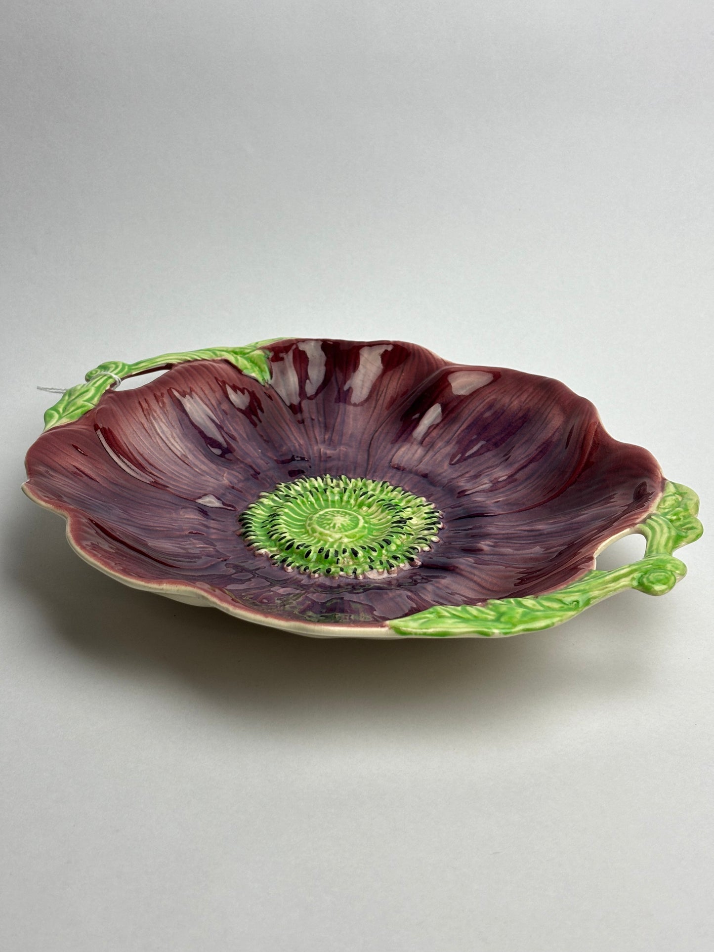 Anemone Majolica Platter by Shorter & Son