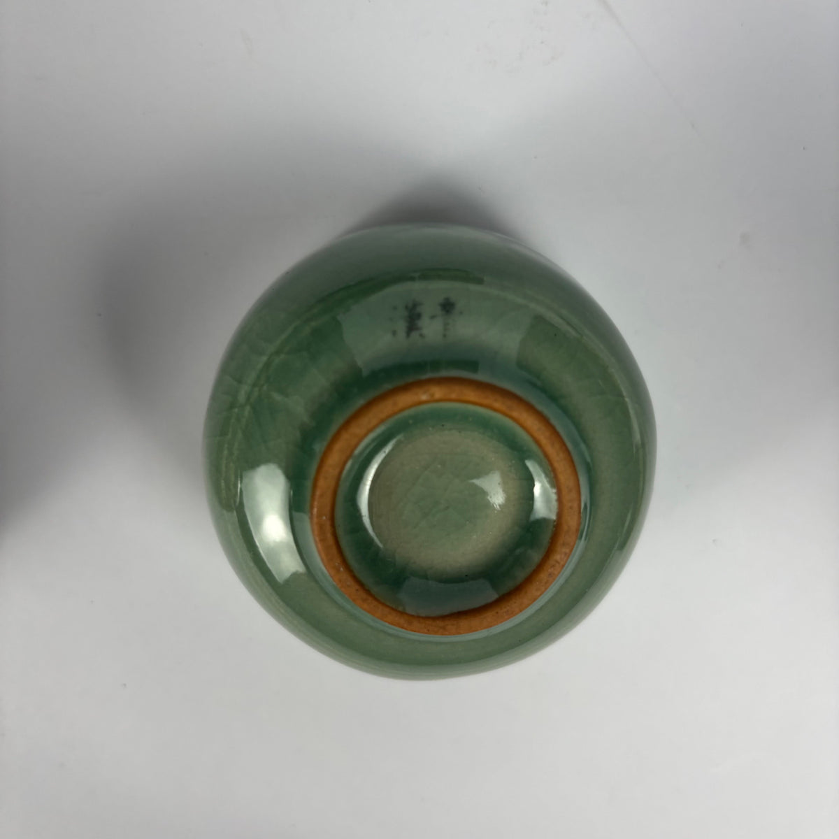 Korean celadon tea set detail