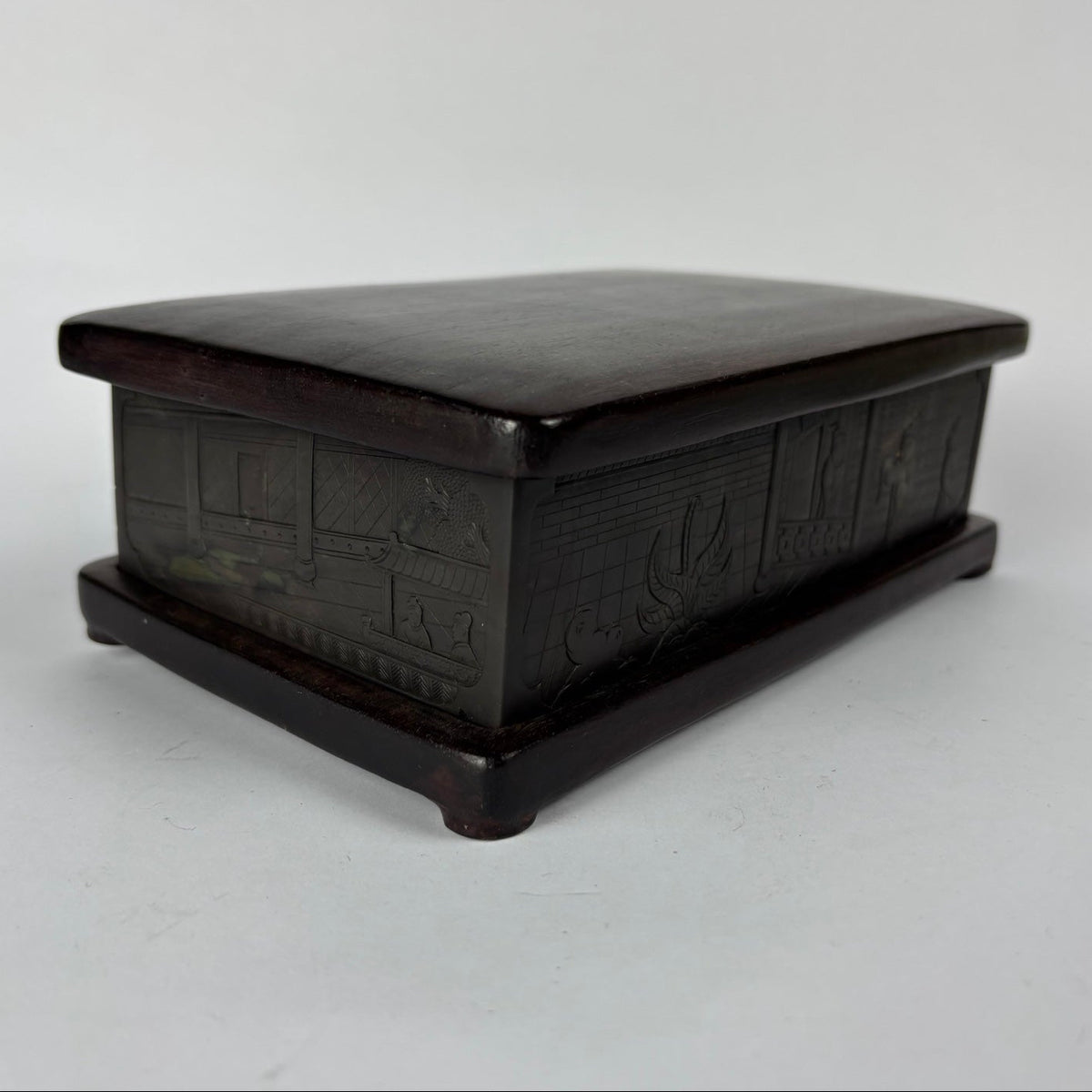 Vintage Inkstone in Fitted Wooden Box, view 2