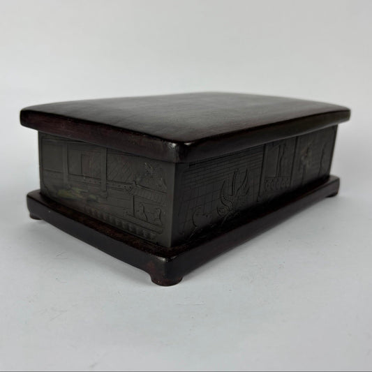 Vintage Inkstone in Fitted Wooden Box, view 2