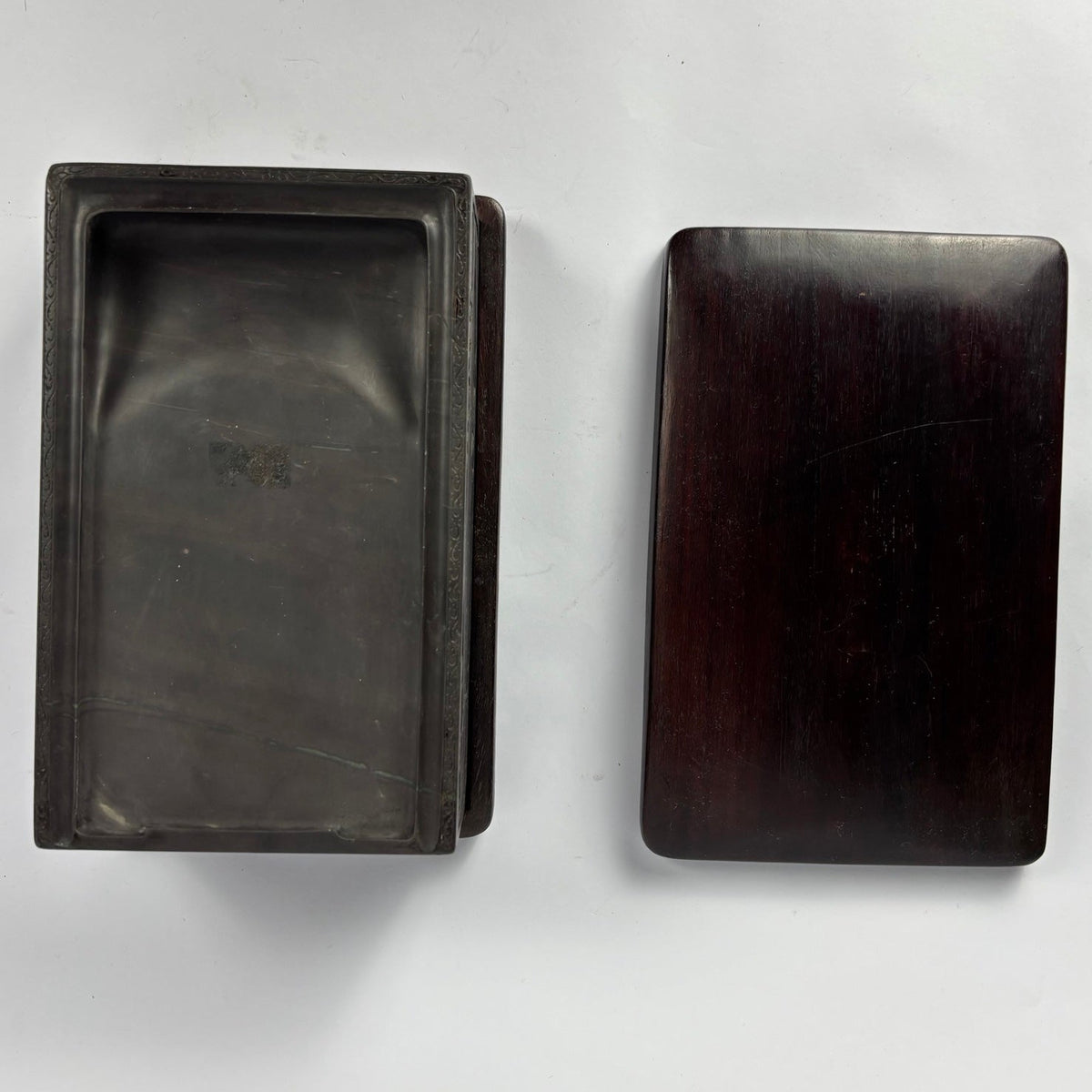 Vintage Inkstone in Fitted Wooden Box, view 3