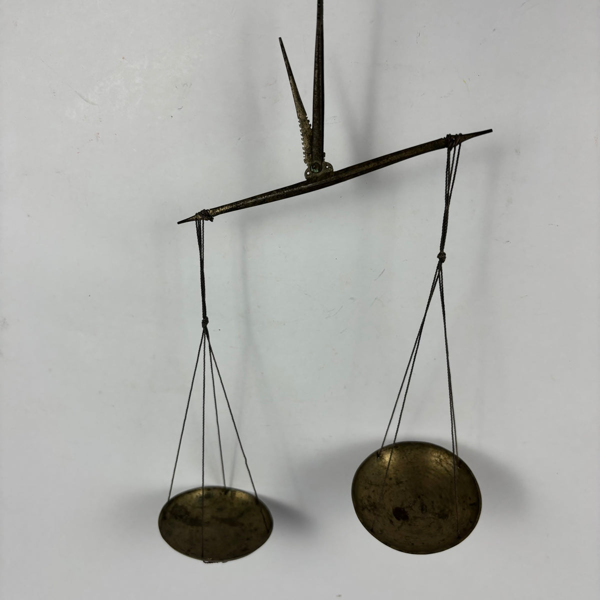 Vintage Folding Two-Pan Balance Scale, view 2