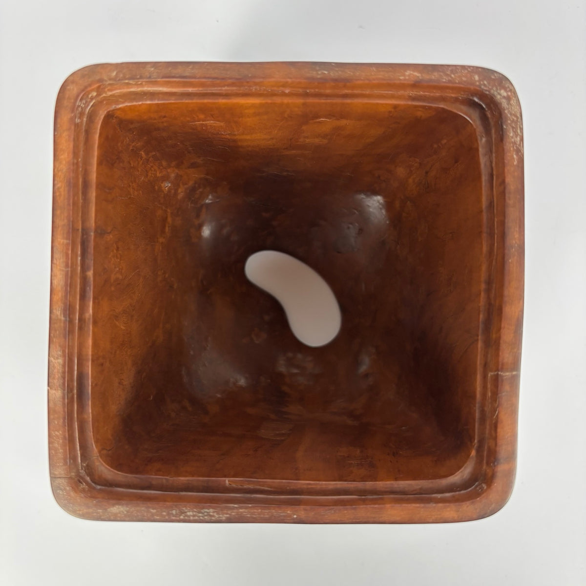 Vintage Wooden Tissue Box Cover with Removable Base, view 3