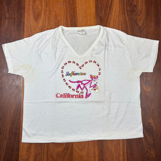 Vintage Pink Panther San Francisco California T-Shirt front