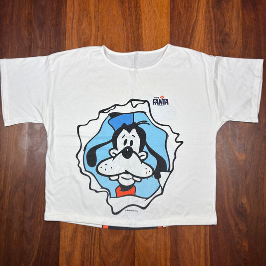 Vintage Disney Goofy Enjoy Fanta promotional T-shirt front