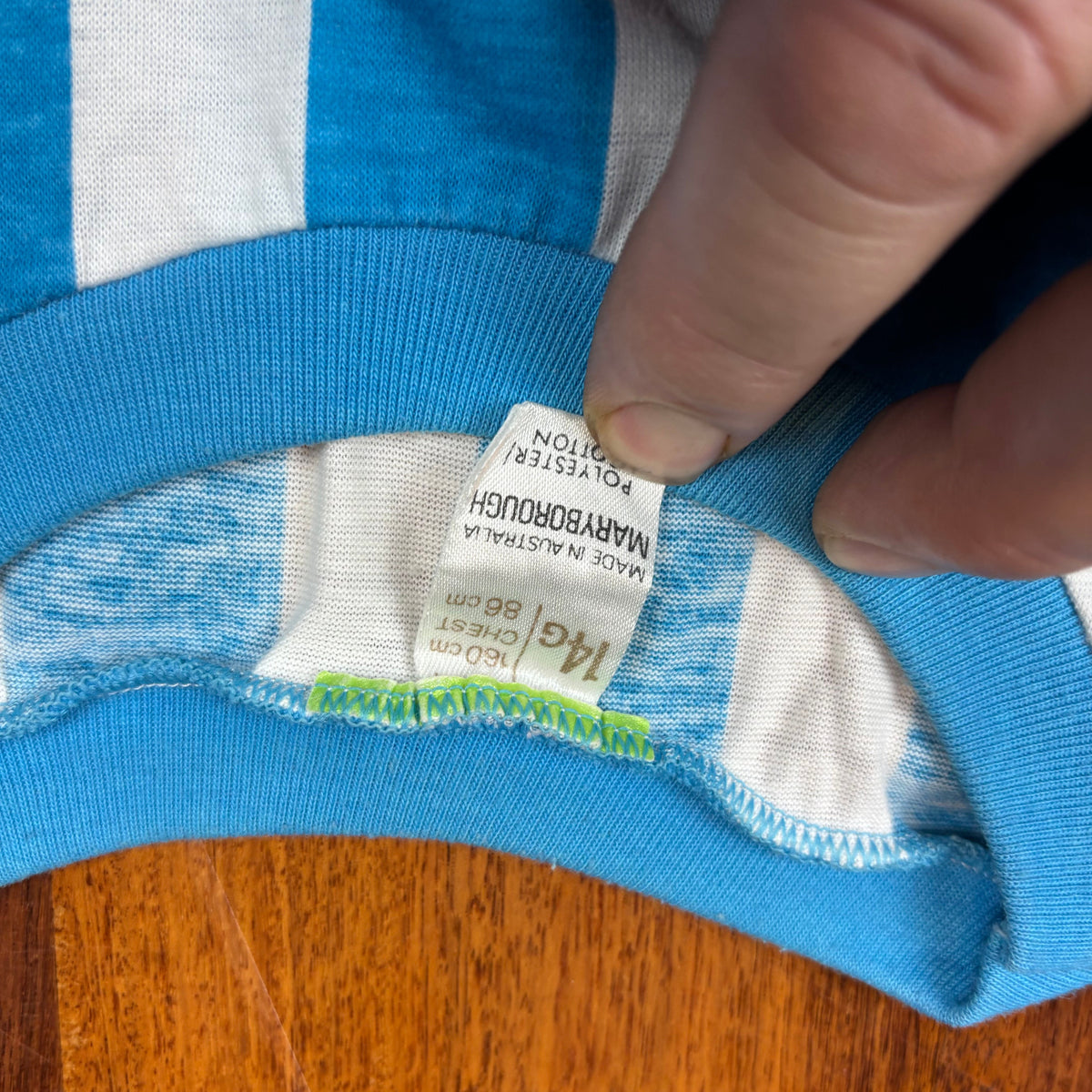 Made in Australia Marlborough polyester cotton label