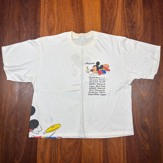 Vintage Mickey Mouse Hawaii sports T-shirt front