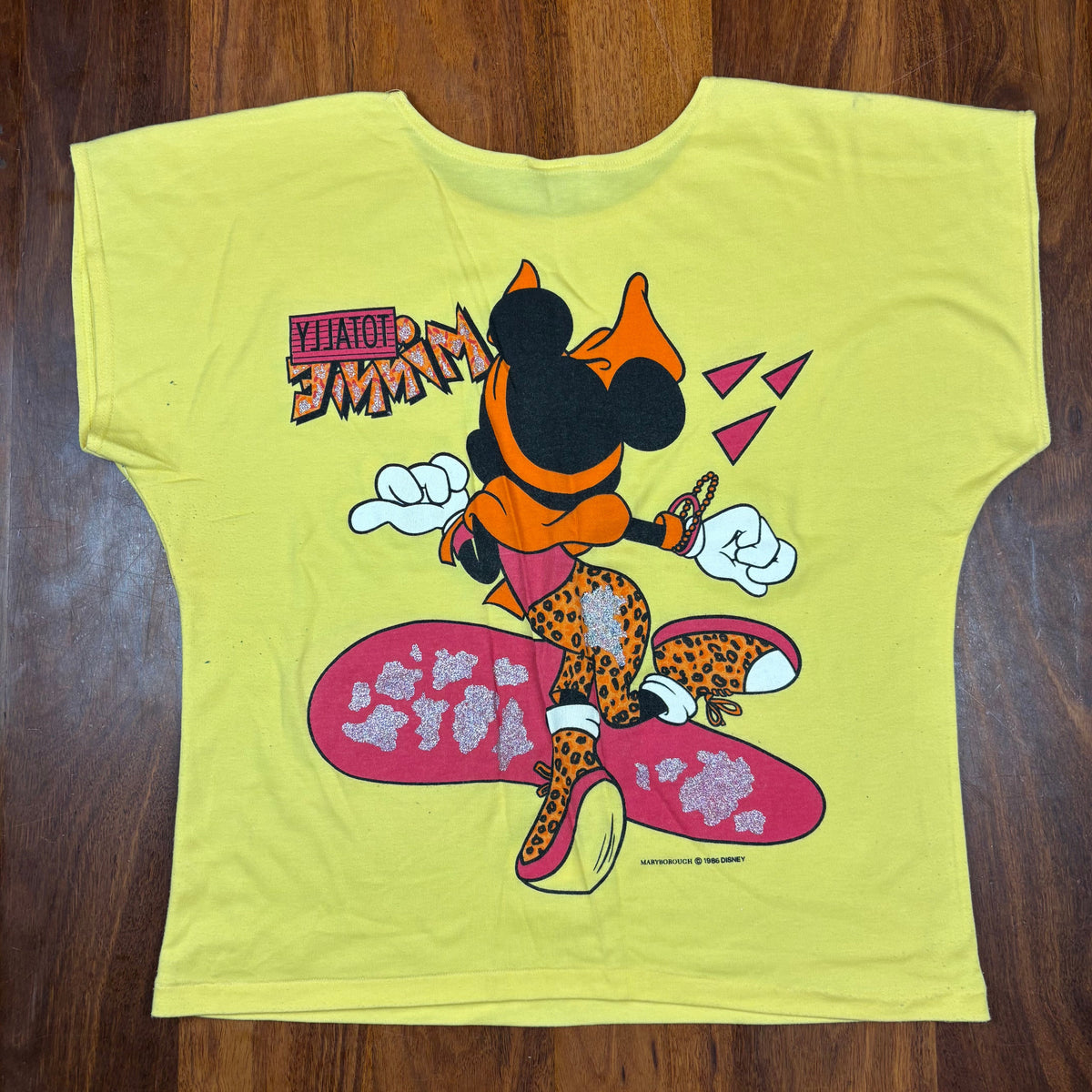 Vintage 1986 Disney Totally Minnie Mouse T-Shirt back