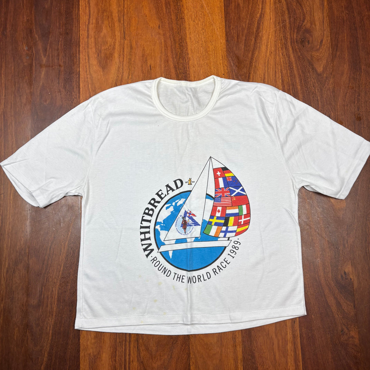 Vintage Whitbread Round the World Race 1989 T-Shirt front