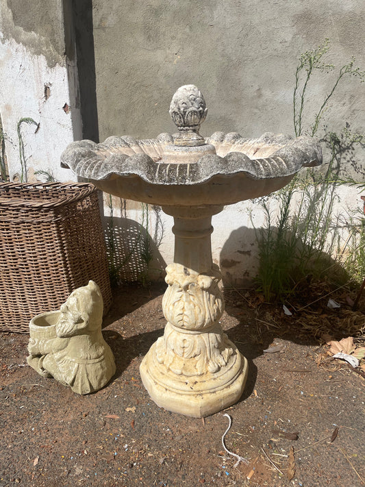 Large Concrete Birdbath