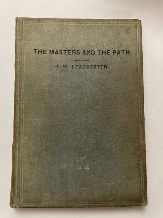 The Masters and the Path by CW Leadbeater (Hardcover, 1946 edition)