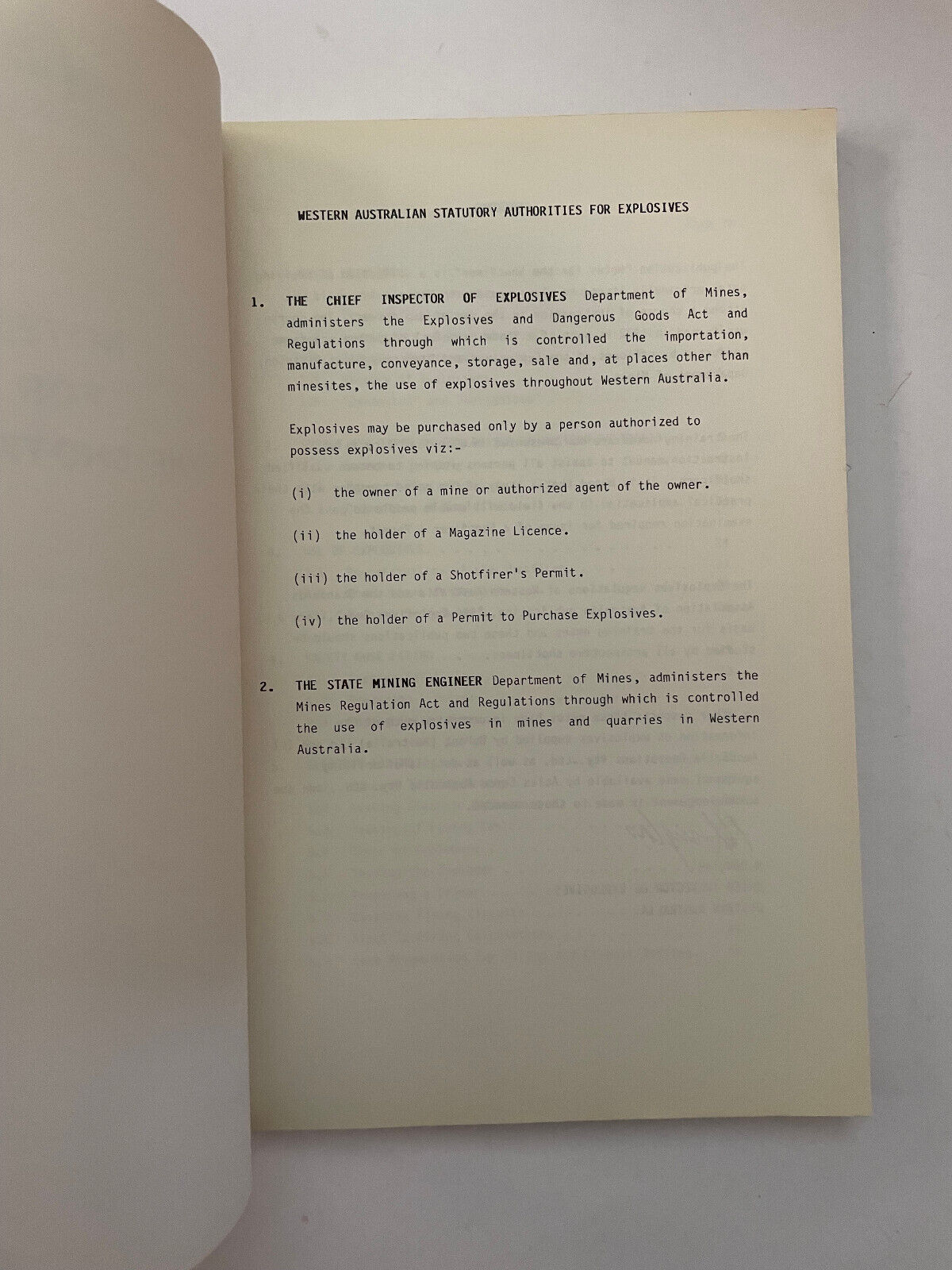 Notes for the Shotfirer by Explosives & Dangerous Goods Division