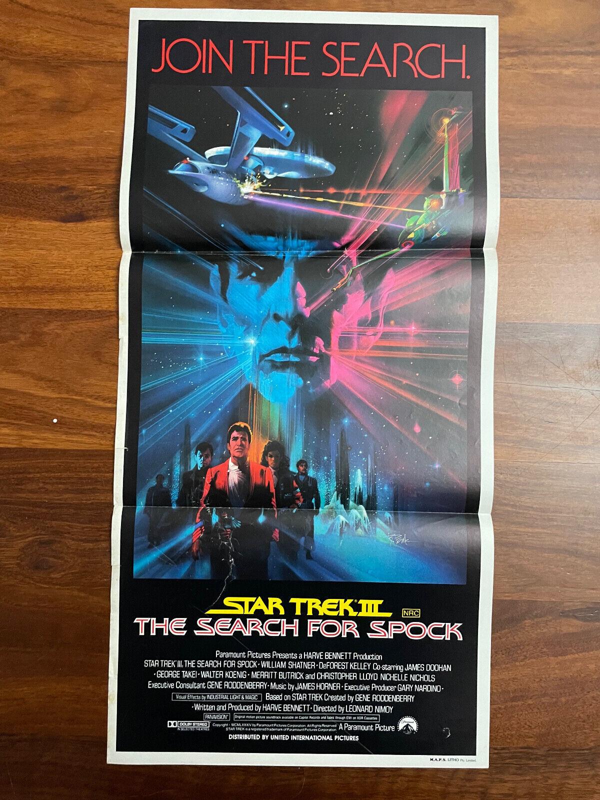 Star Trek 3 Original Daybill Movie Poster