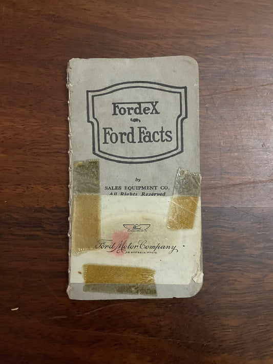 Original Fordex Ford Facts by Ford Motor Company