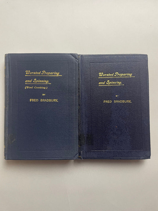 Worsted Preparing & Spinning Vol 1 & 2 by Fred Bradbury