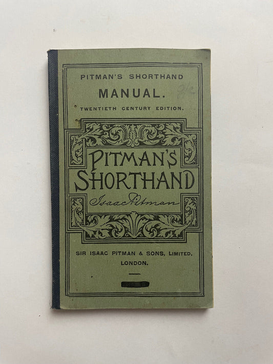Pitman's Shorthand Manual