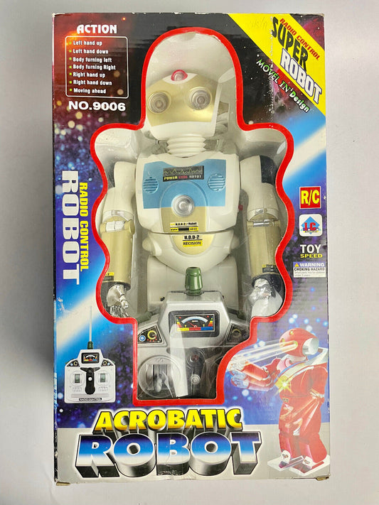 Vintage Acrobatic Robot Radio Control No 9006-W 38cm tall 1990s
