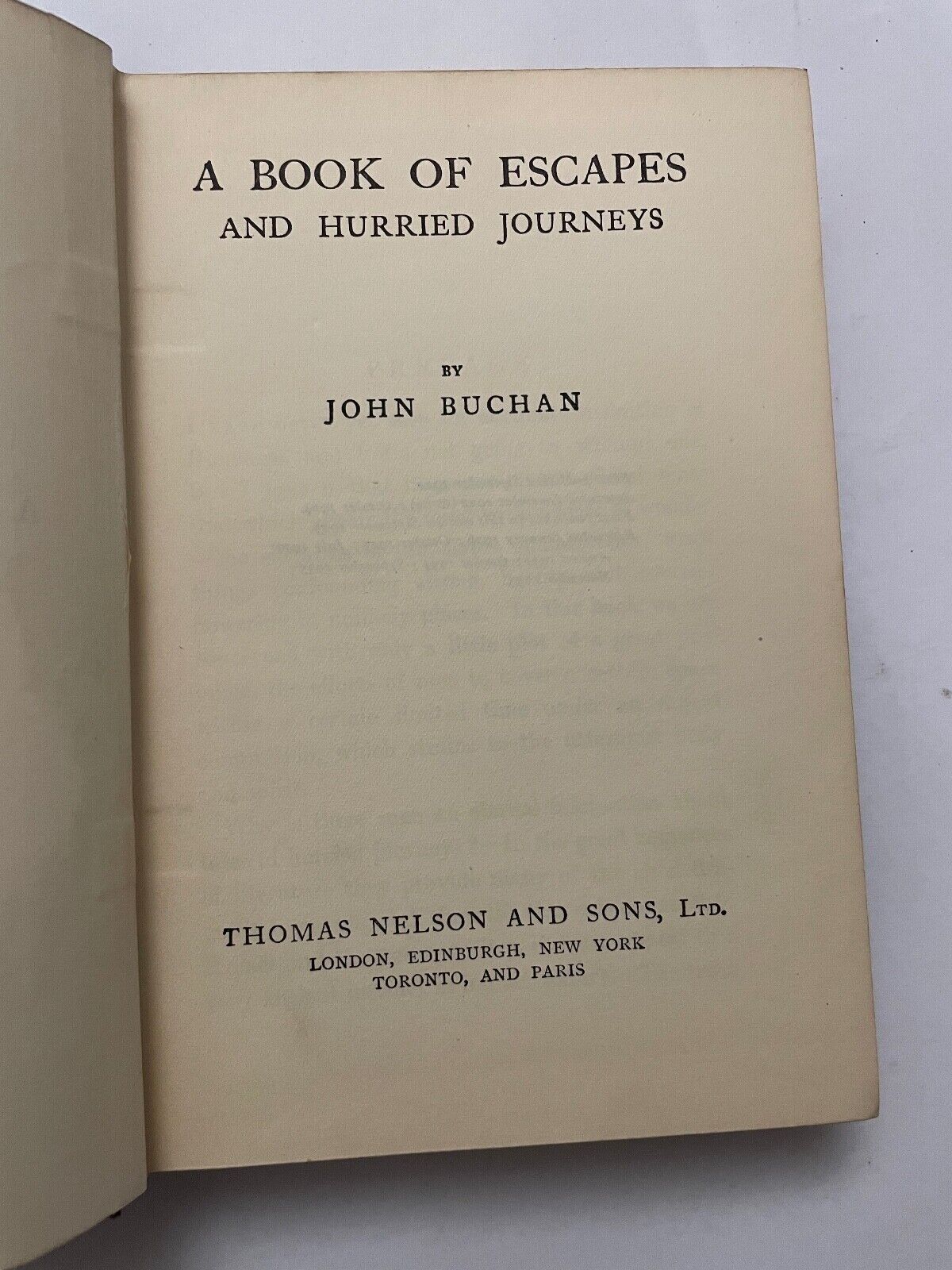 Great Escapes by John Buchan (Hardcover, 1935)