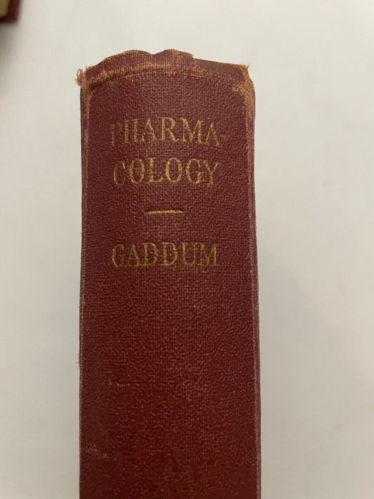 Pharmacology by JH Gaddum 4th edition