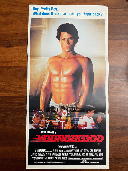 Youngblood Rob Lowe 1986 Australian Daybill Cinema Poster