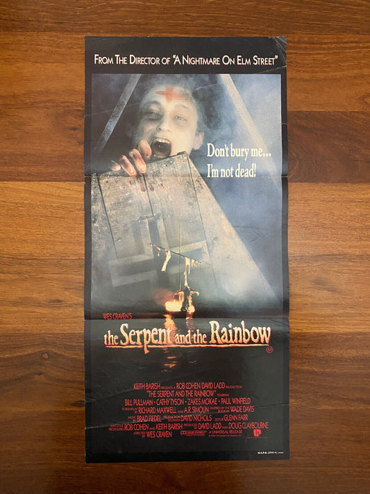 The Serpent & the Rainbow Movie Australian Daybill