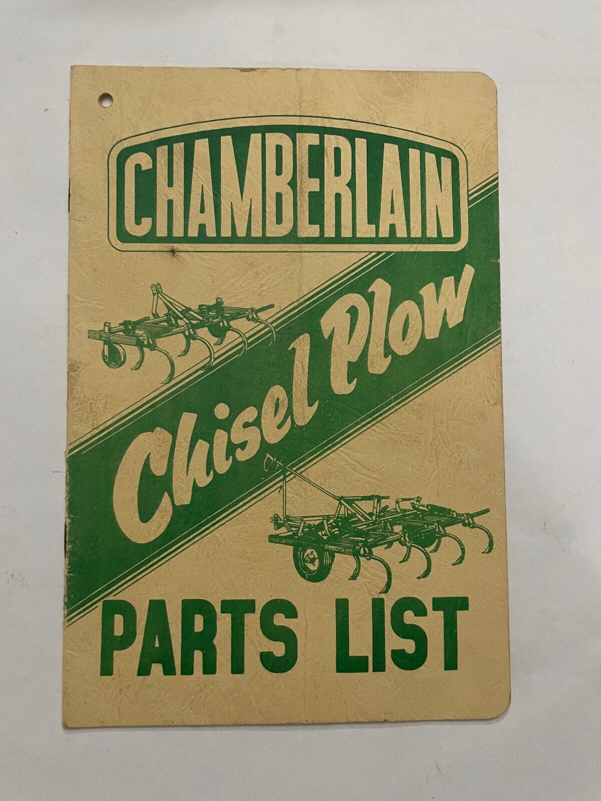 Original Chamberlain Chisel Plow Parts List