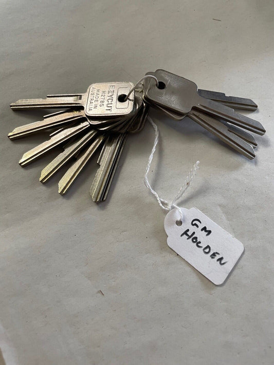 HOLDEN GM BLANK KEYS X 10 H27BS AUSTRALIA EZYCUT EDMONDS