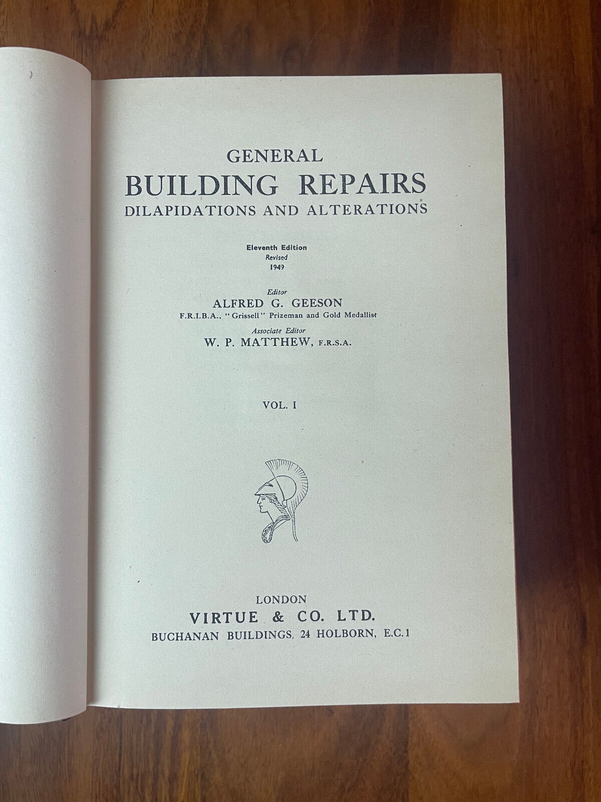 General Building Repairs Dilapidations And Alterations Vol 1-3 Alfred G. Geeson