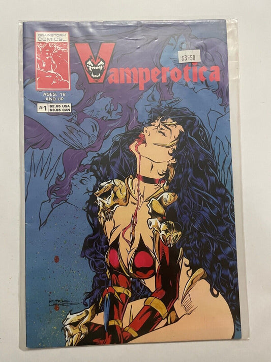 Vamperotica #1 (1994) Kirk Lindo Cover Brainstorm Comics for Mature Readers Only