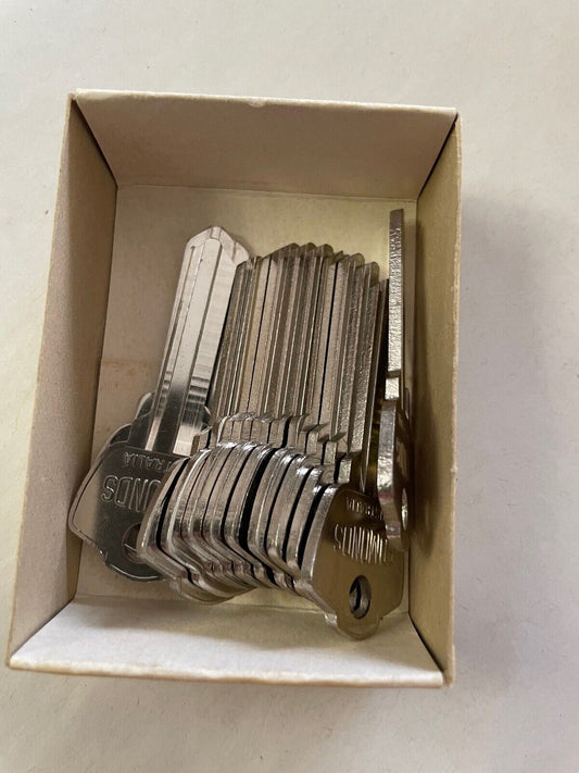 Vintage Edmonds 185B blank keys x 13 off original hardware Australia