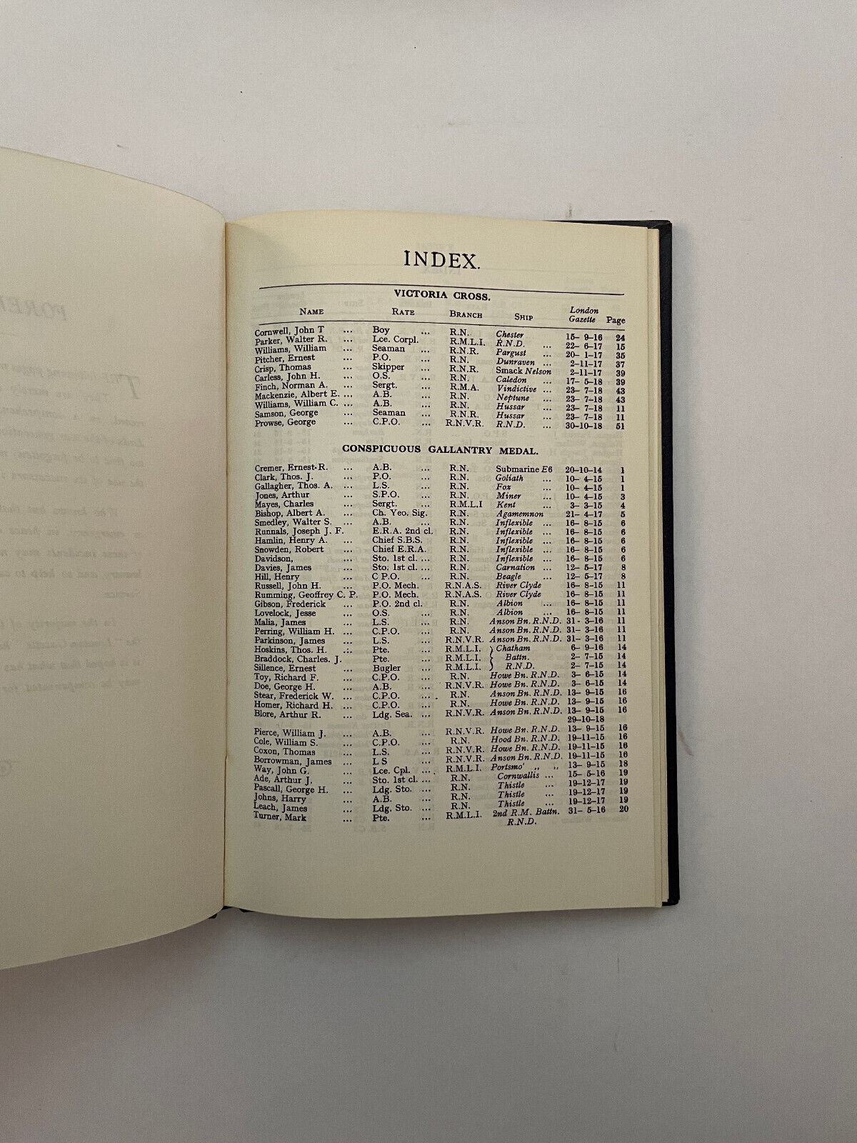 GALLANT DEEDS VICTORIA CROSS CONSPICUOUS GALLANTRY WHD BOYLE 1919 WW1 ROYAL NAVY