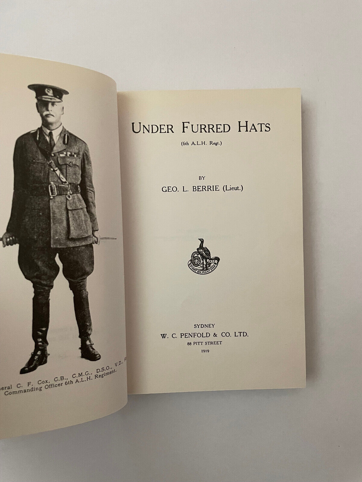 Under Furred Hats – 6th Light Horse Regiment (2nd Edition)
