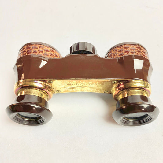 Vintage Airguide Binoculars  Achromatic With leather Case & Box 44A 1930s USA