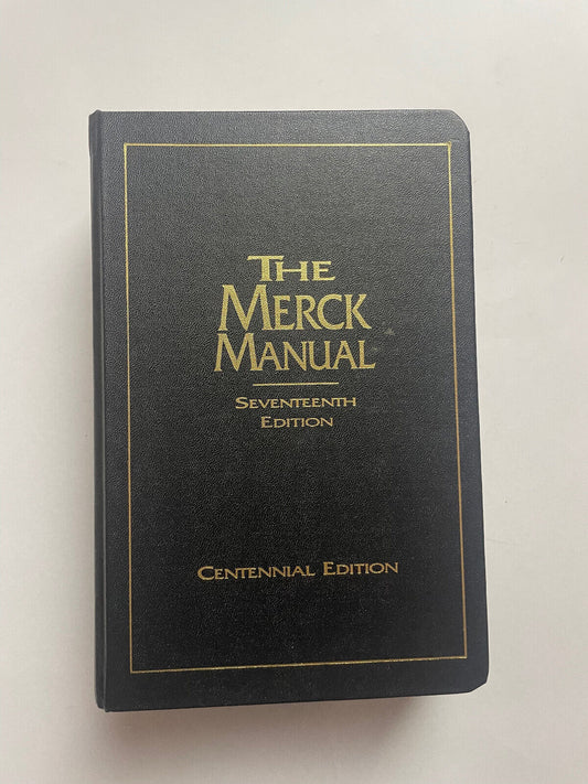 The Merck Manual Centennial 17th Edition HB Book Excellent Cond Tab Pages