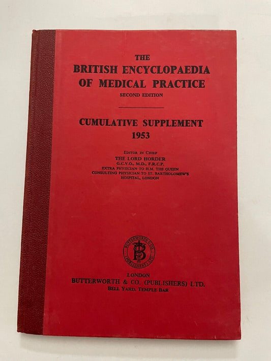 The British Encyclopaedia of Medical practice 1953 supplement
