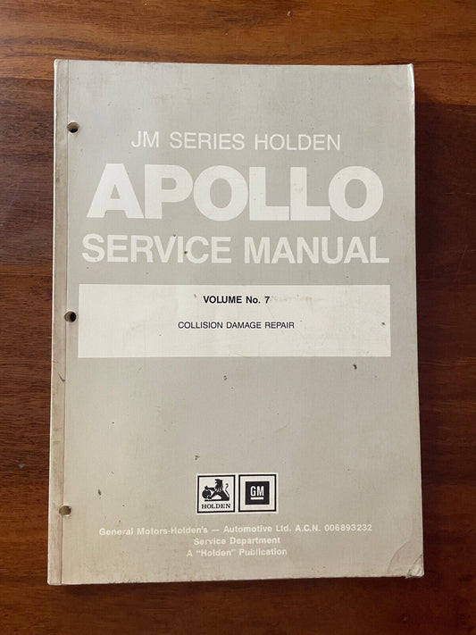 Holden Apollo JM Series Service Manual Vol. 7