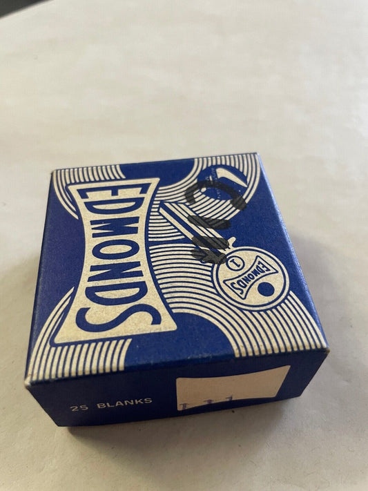 Vintage Edmonds C111 blank keys x 11 off original hardware Australia