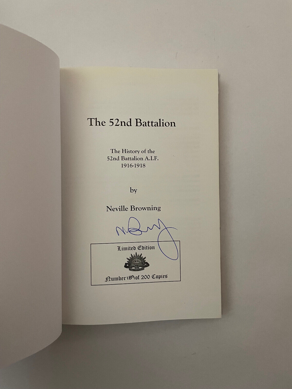 The 52nd Battalion AIF (2nd Edition)