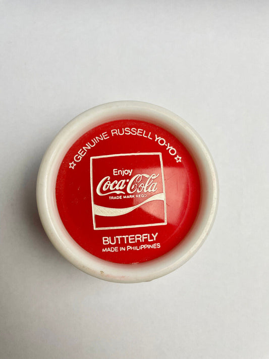 Vintage Enjoy Coca Cola Butterfly Genuine Russell Yo-Yo