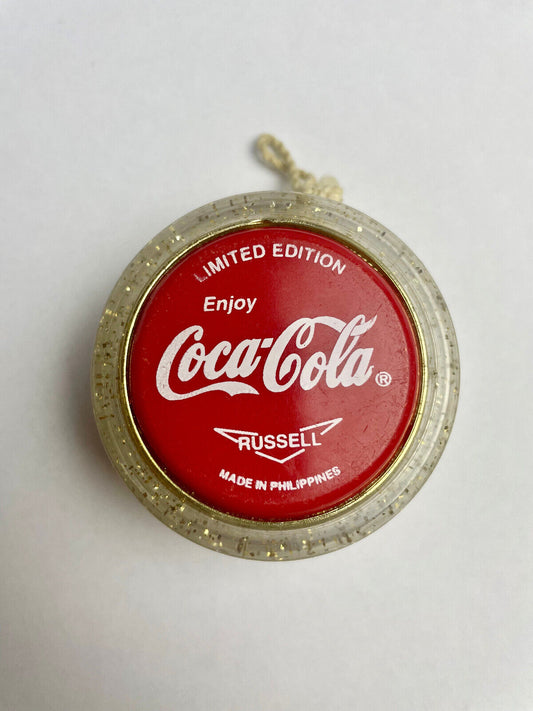 Vintage Russell Coca Cola Limited Edition gold glitter Yo-Yo
