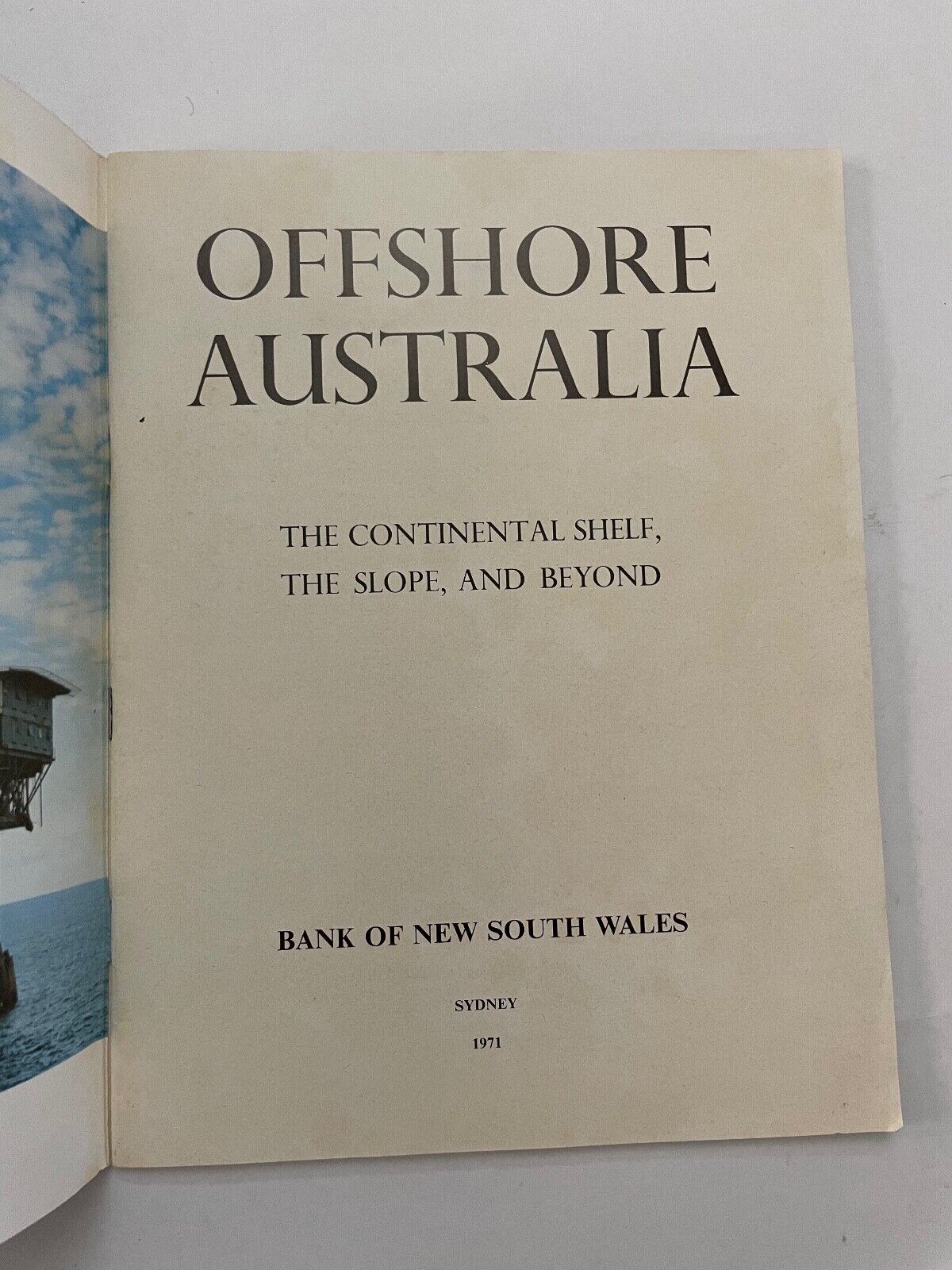 OFFSHORE AUSTRALIA - The Continental Shelf, the Slope, and beyond