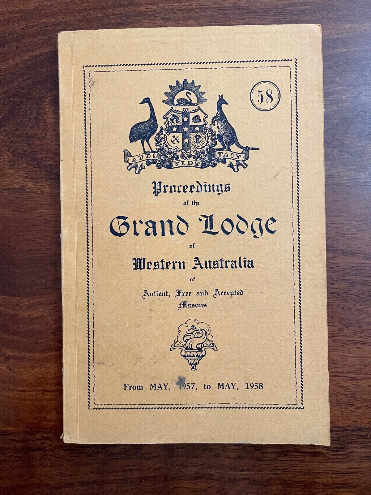 Proceedings of the Grand Lodge of Western Australia May 1957-1958