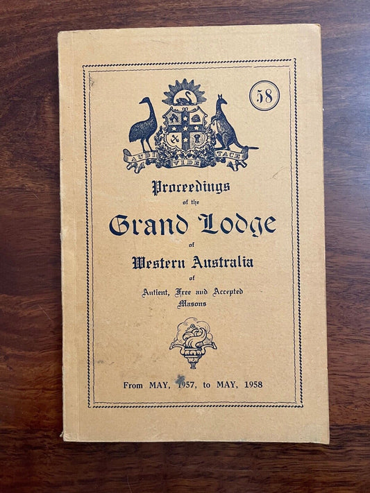 Proceedings of the Grand Lodge of Western Australia May 1957-1958