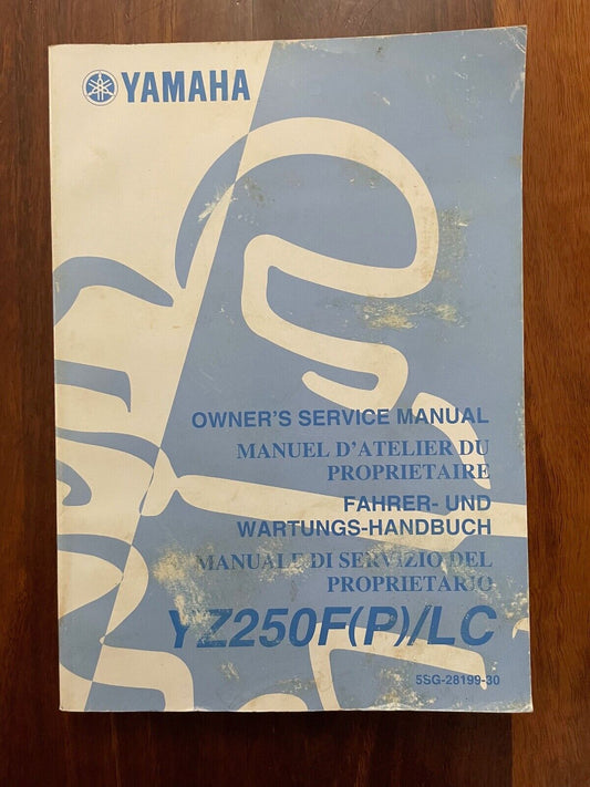 Yamaha Owner's Service Manual YZ250F(P)/LC
