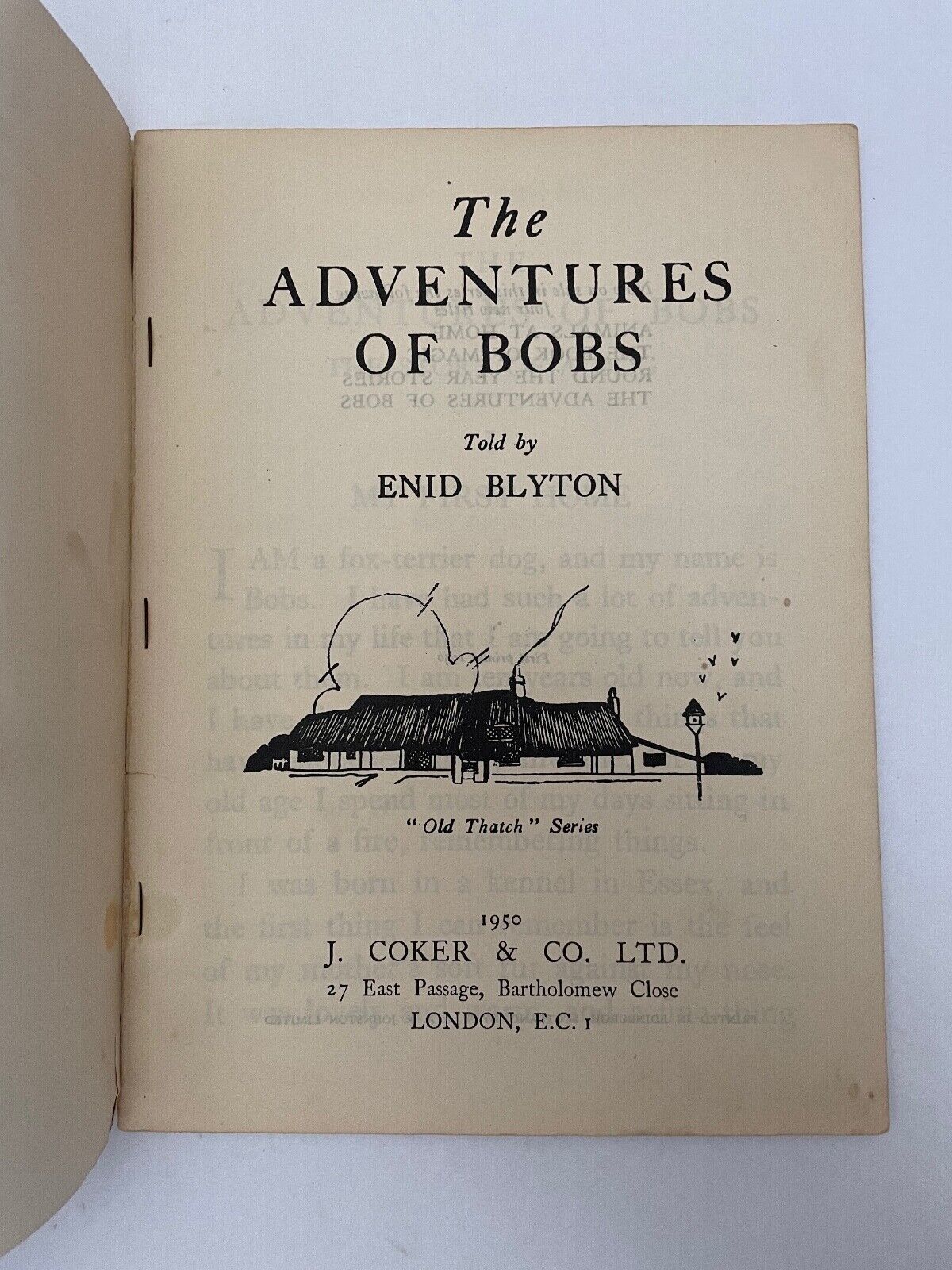 THE ADVENTURES OF BOBS by Enid Blyton (Softcover, 1950)