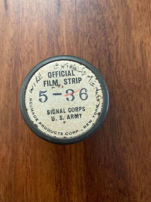 Official Film Strip Signal Corps US Army 5-36 Wire entanglement