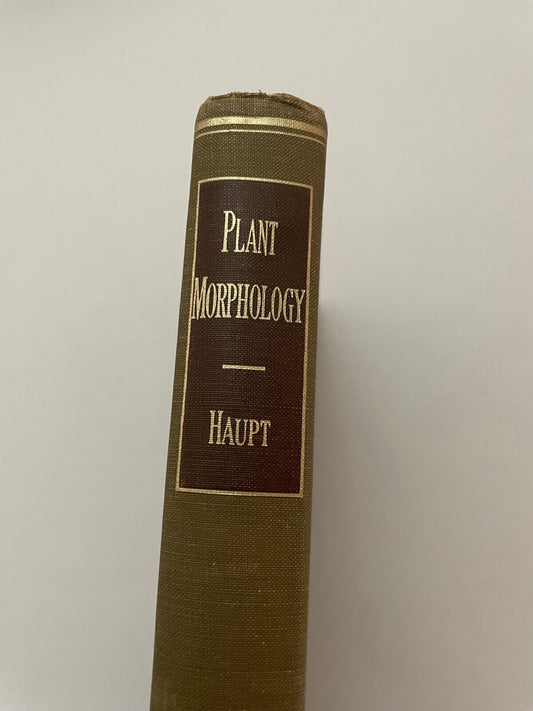 PLANT MORPHOLOGY 1953 1st Edition HC by Arthur W Haupt University Los Angeles
